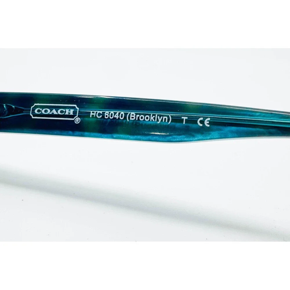 Coach Eyeglasses Womens Tortoise Teal Brooklyn HC 6040 5116 50-16-135